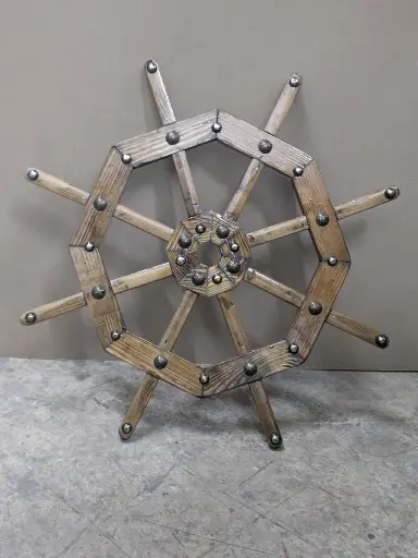 [Wood006] دفة قيادة السفينة 54