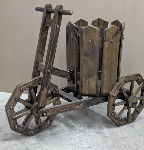 [Wood008] عربة الورد 85